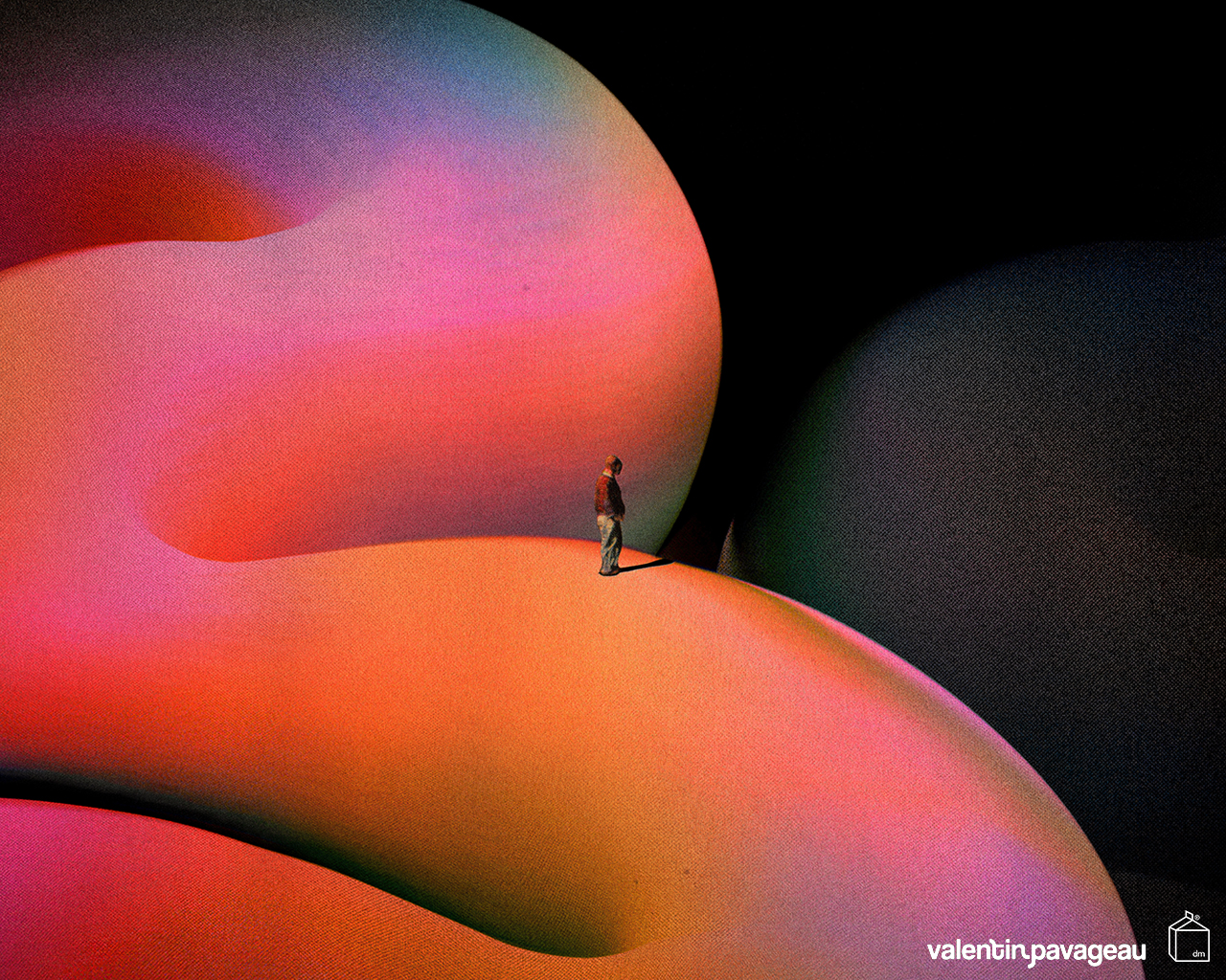 Designer Desktop: Elevate Your Workspace with Valentin Pavageau’s Psychedelic Art