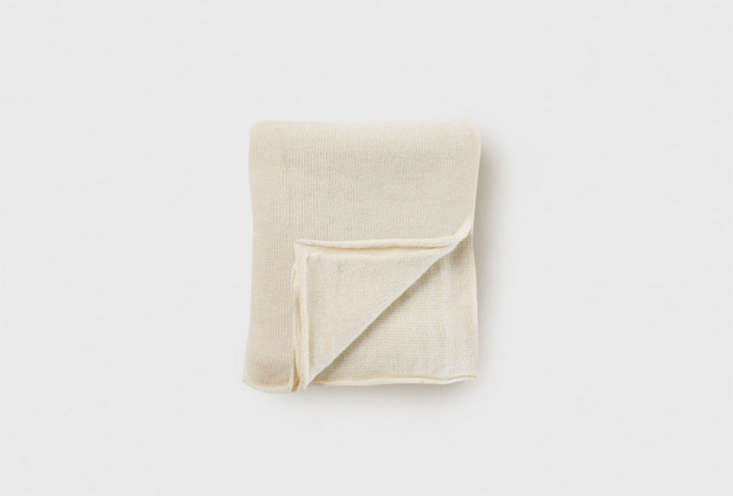 A soft white alpaca blanket.