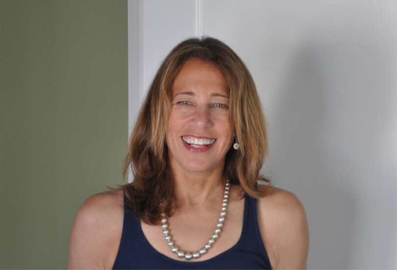 Portrait of Susan Kare, the designer of the original Macintosh icons.