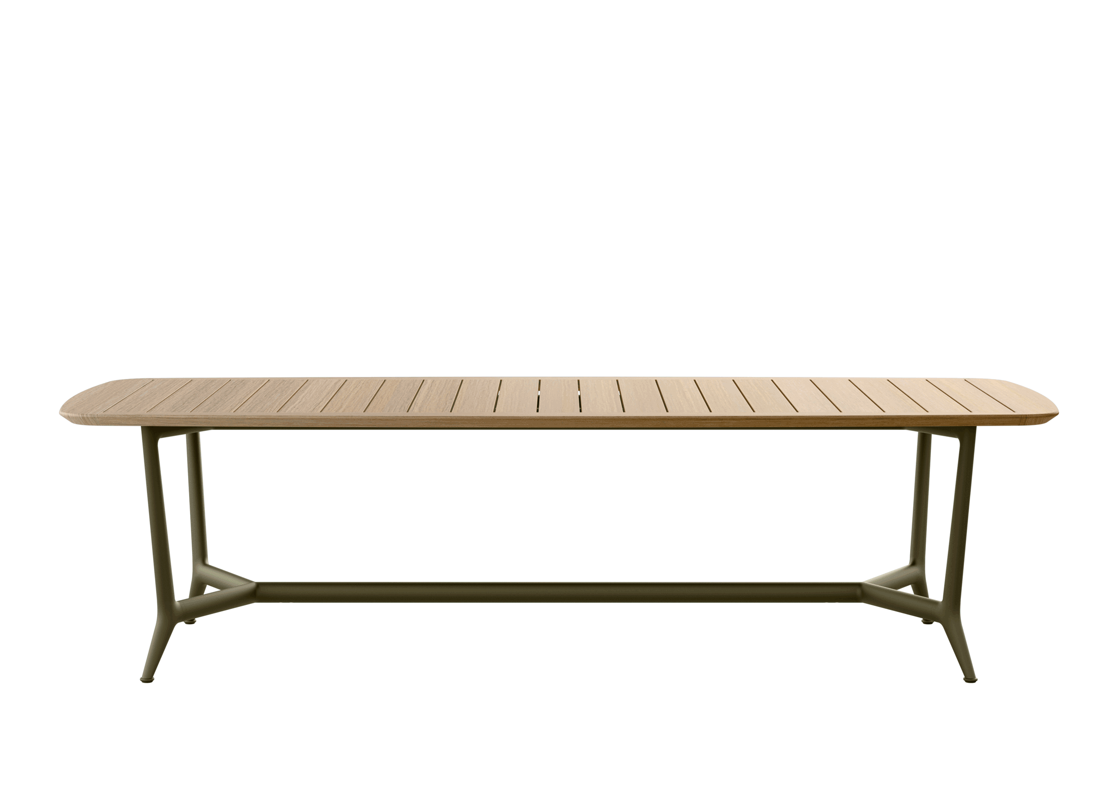 Modern sun loungers with high-performance cushions positioned by a pool.