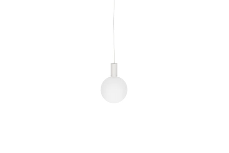 Tala Alumina Pendant lamp with integrated LED and a modern disc-shaped design.