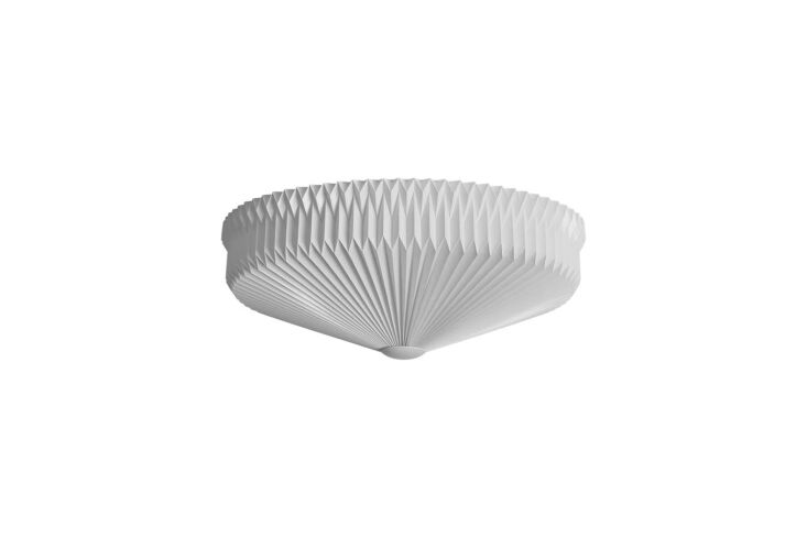 Le Klint 30 Ceiling Light with hand-folded white paper pleats.