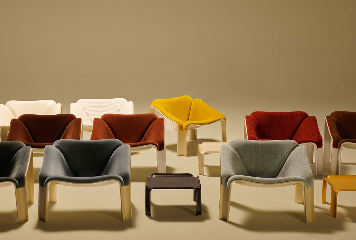 GUBI Reissues Pierre Paulin’s F300 Lounge Chair: A Sustainable Space-Age Revival