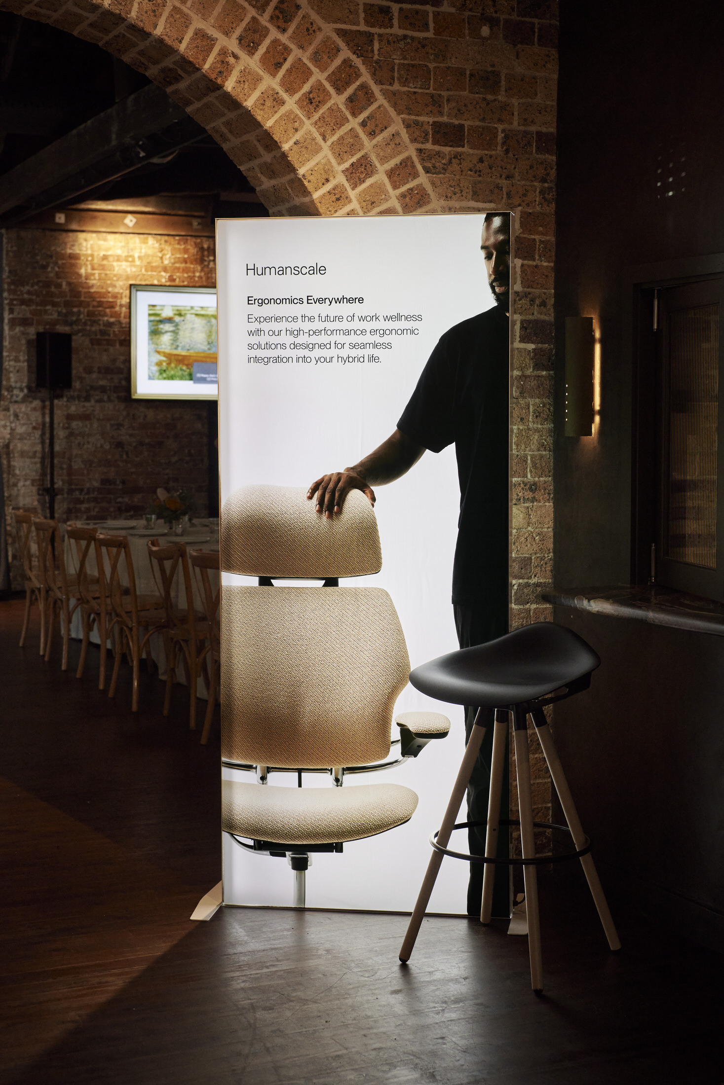 Professor Alan Hedge presenting ergonomic concepts to an audience in Sydney.