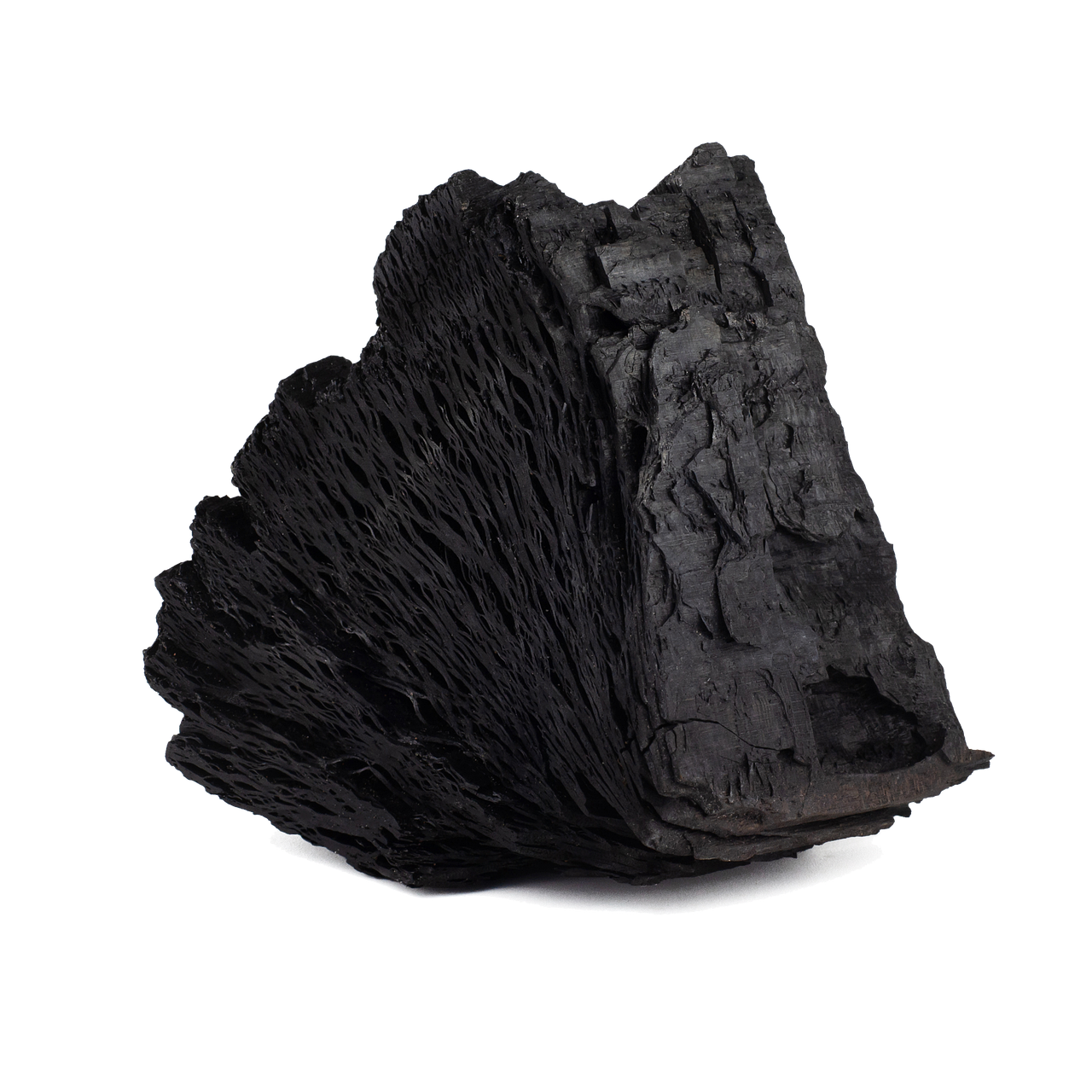 Macro view of activated carbon pellets used for gas-phase filtration.