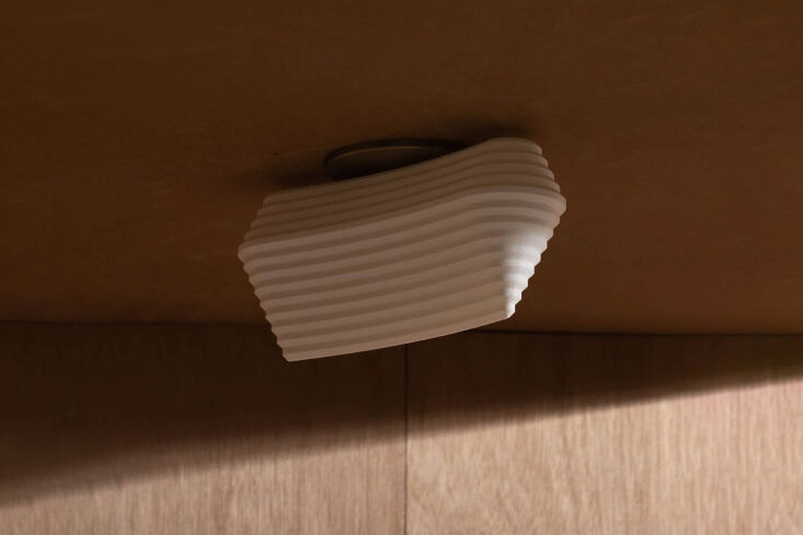 Humanhome Marii Flushmount light with a white engineered polymer shade.