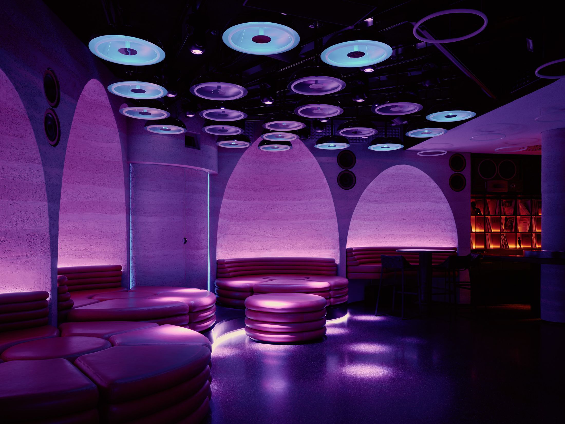 Architectural view of the interior layout and subterranean corridors at Chalet African.