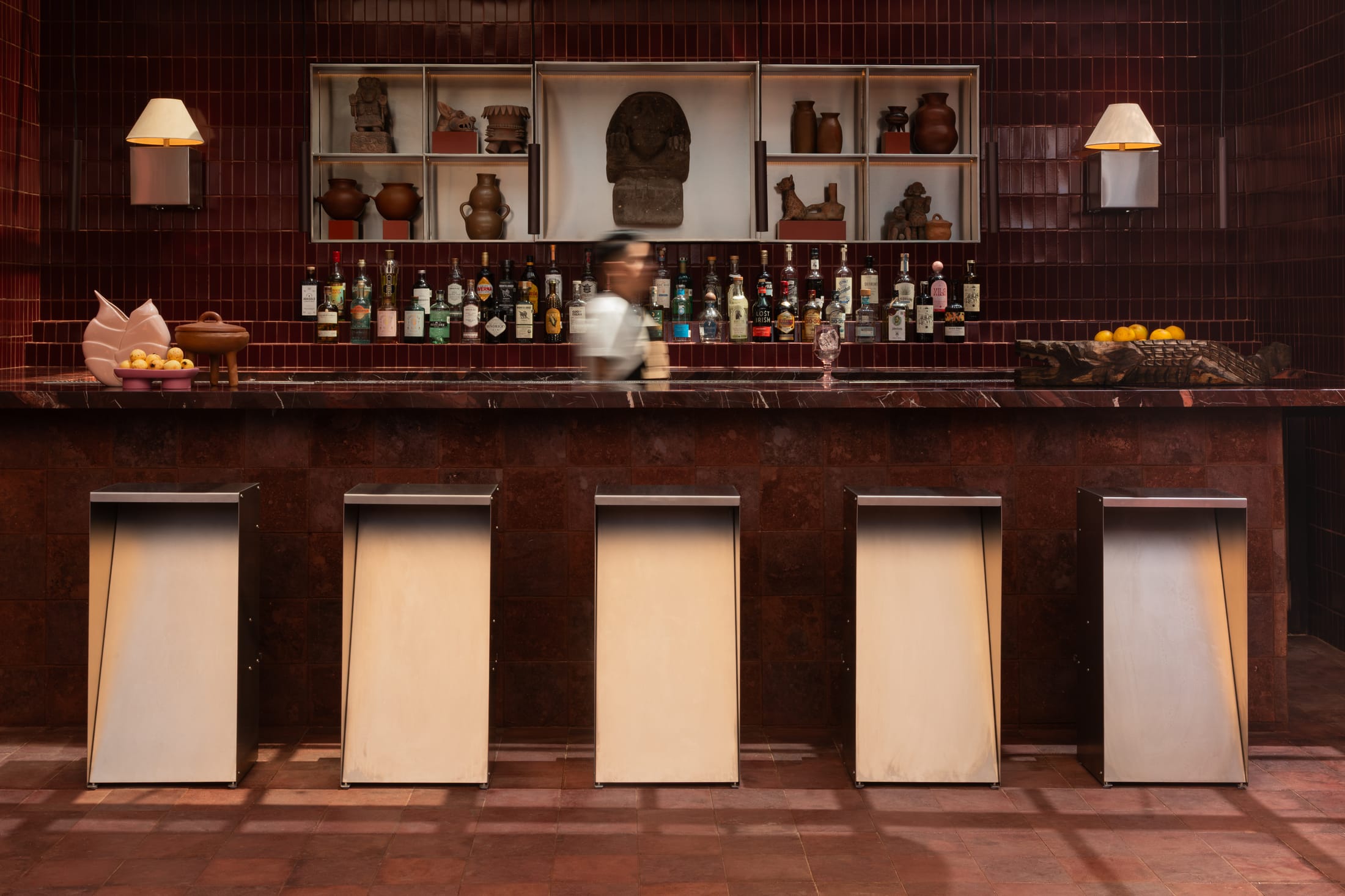 Panoramic view of Tonana Rooftop Bar in San Miguel de Allende.