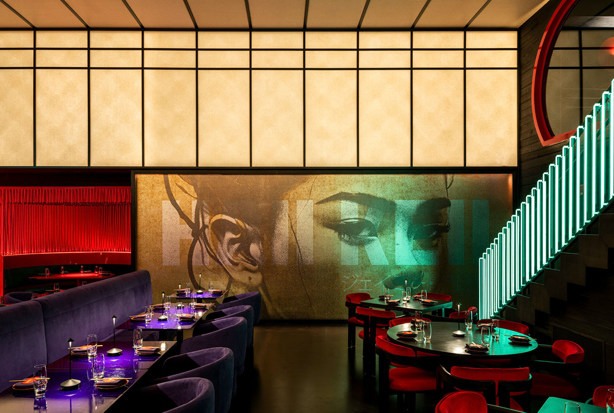 Blade Runner Meets Ryokan: Gin Design Group’s Surreal Haii Keii Interior in Houston