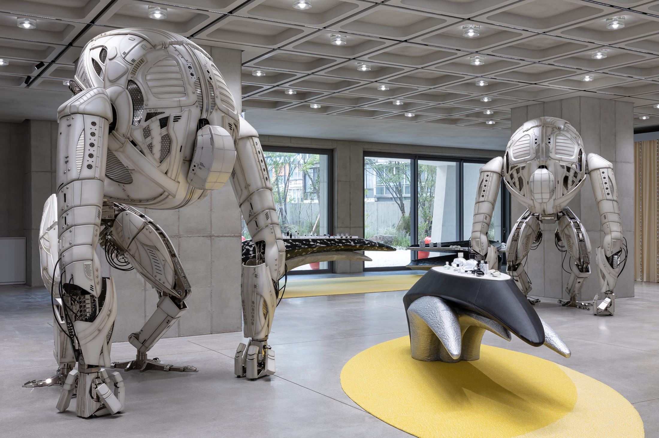 The Tamburins Sunshine pop-up installation featuring bright, multi-sensory displays.