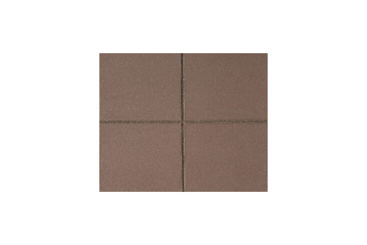 Close-up of Summitville Elephant Gray Quarry Tiles in a minimalist room.