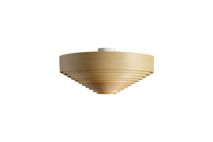 Hans Agne Jakobsson 1005 Hans Ceiling Lamp in Finnish pine with a cone shape.