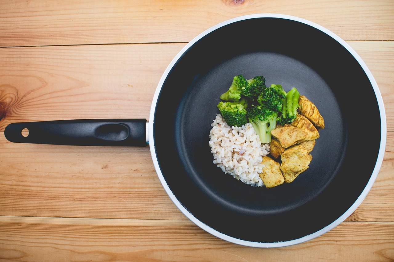 A close up of a clean nonstick baking surface.
