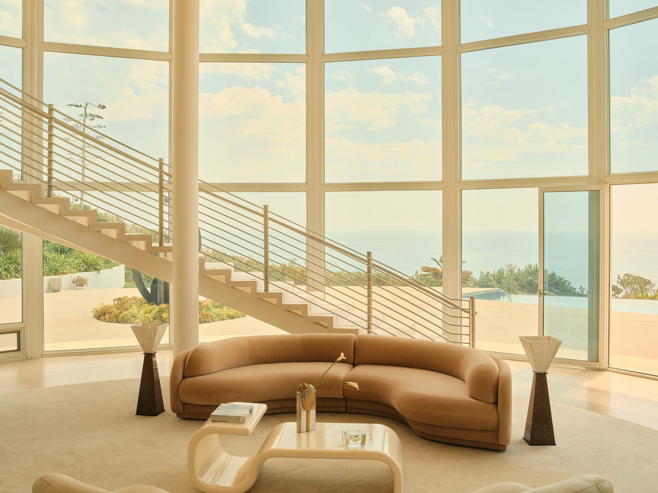 The Poet Sofa by Ellison Studios positioned as a centerpiece in a modern room.